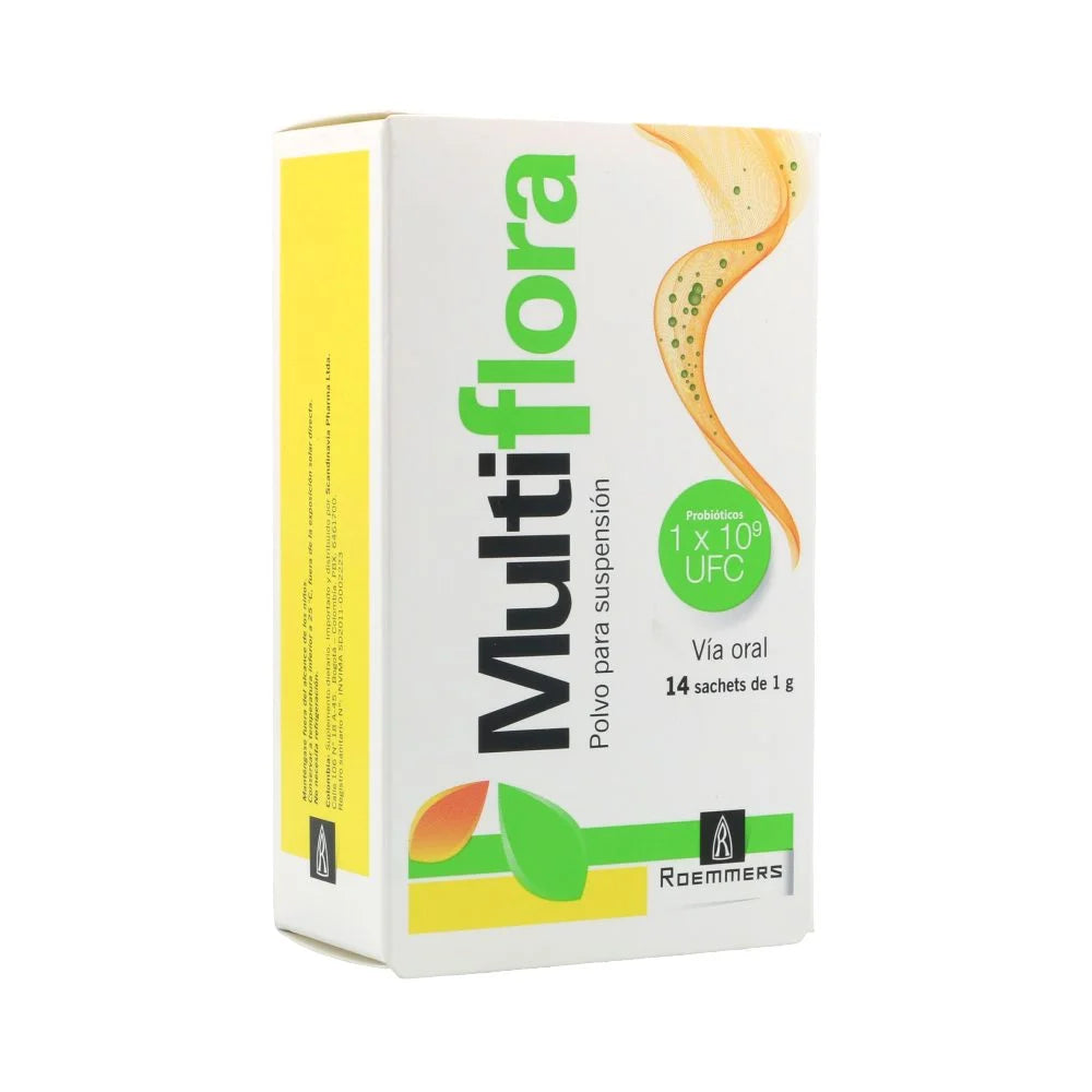Multiflora probioticos x 14 sobres
