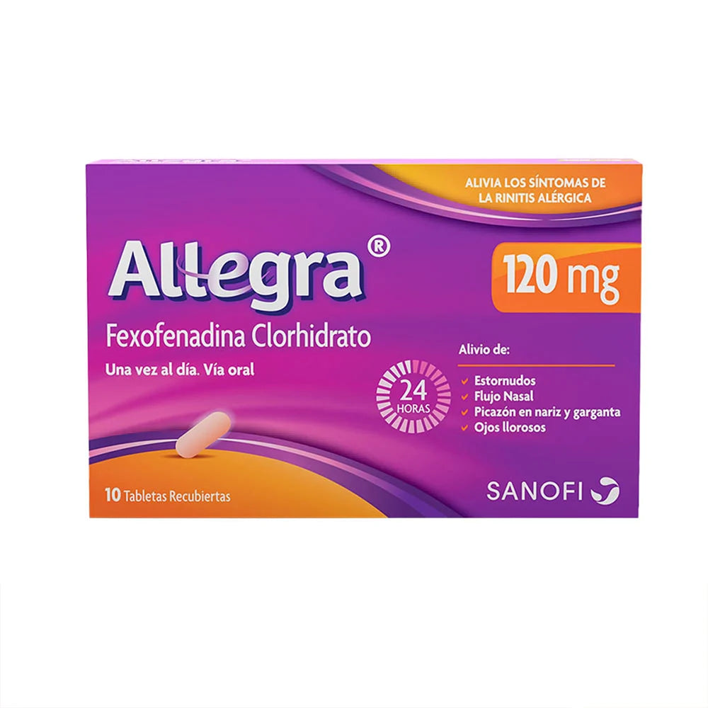 Allegra 120 mg x 10 tabletas