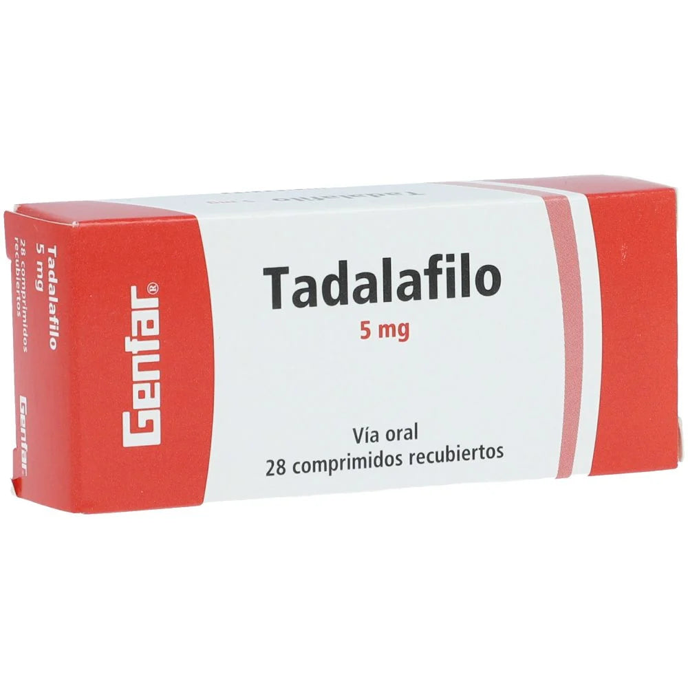 Tadalafilo 5 mg x 28 tabletas (Genfar)