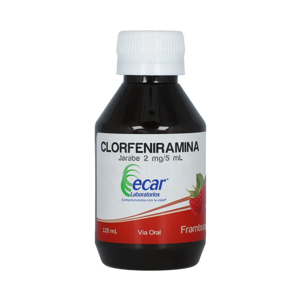 Clorfeniramina Jarabe 2mg/5mL(0.04%) x 120 mL (Ecar)