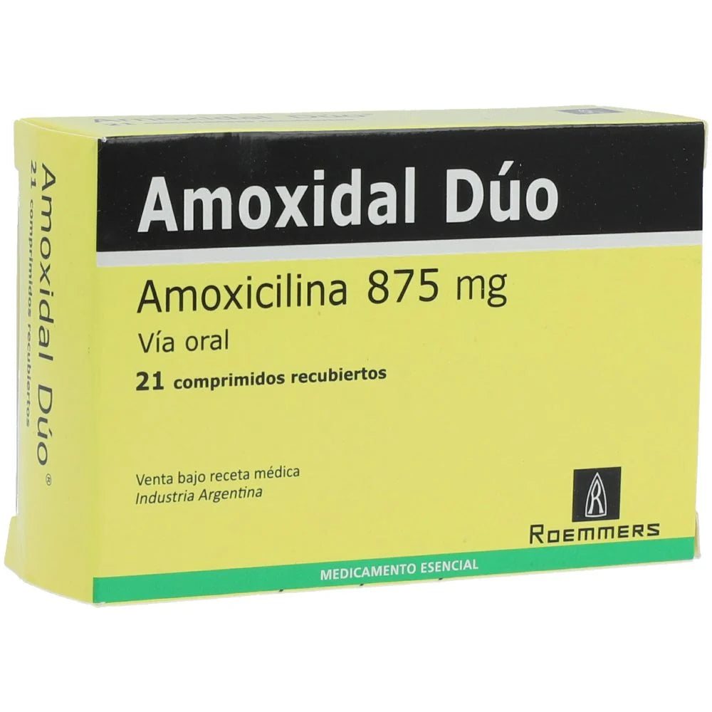 Amoxidal Duo 875 mg x 14 tabletas