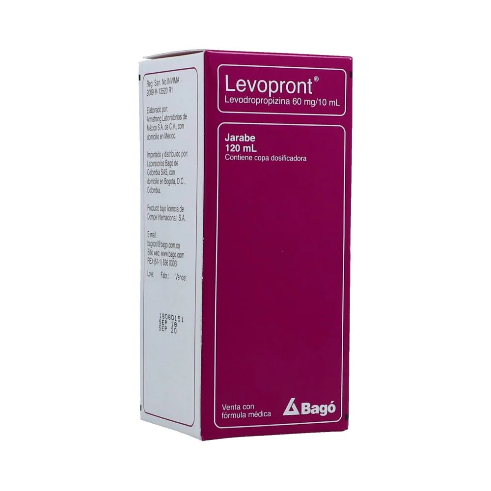 Levopront Jarabe Adulto x 120mL