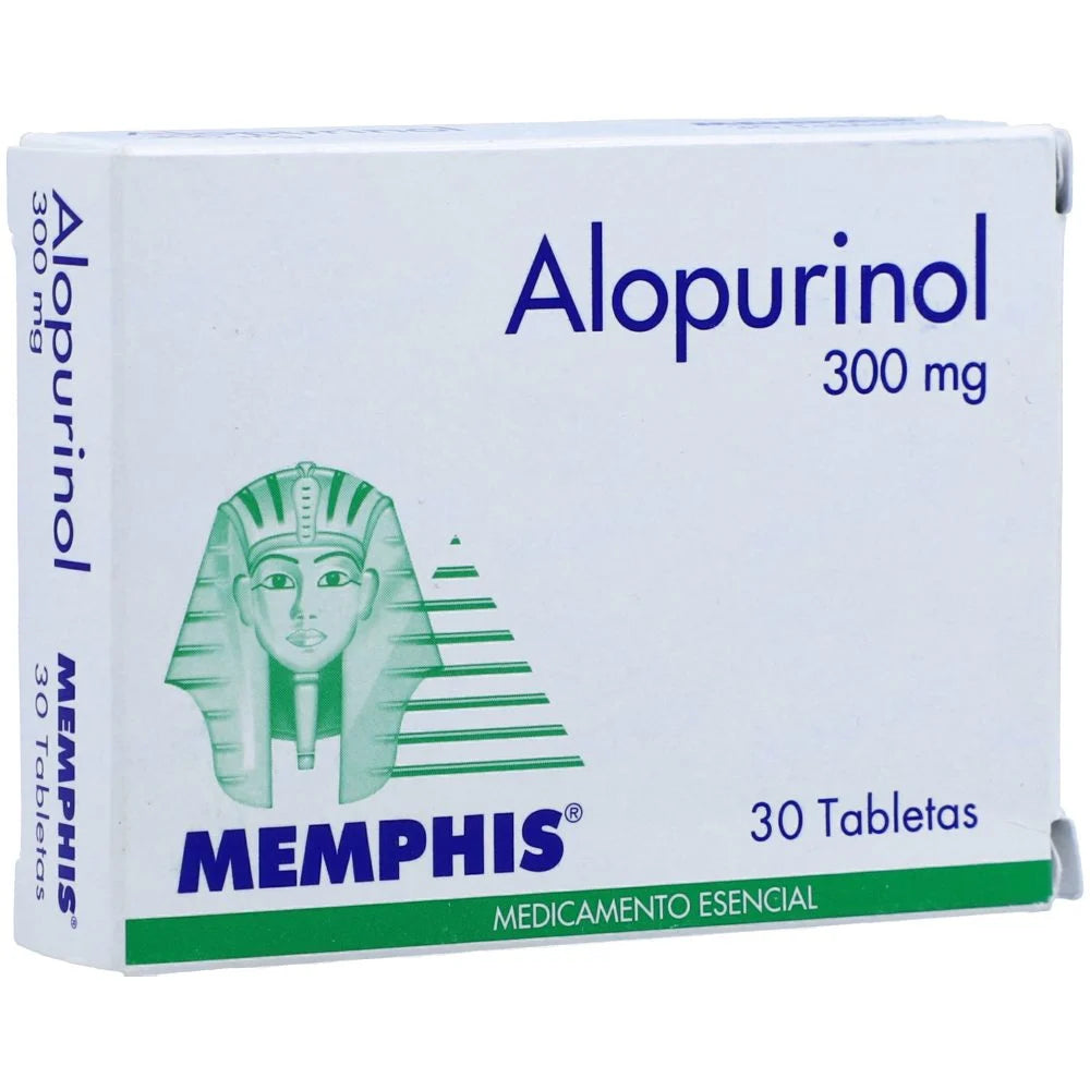 Alopurinol 300 mg x 30 tabletas (Memphis)