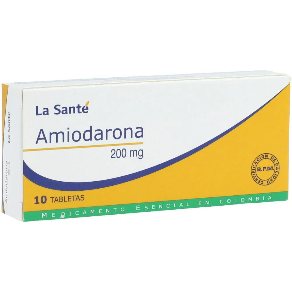 Amiodarona 200 mg x 10 tabletas (La Sante)