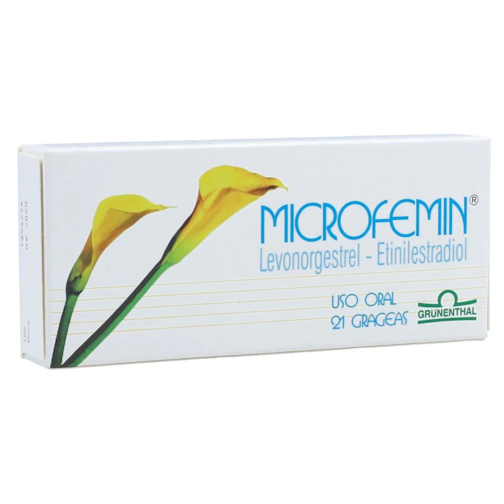 Microfemin 150/30 mcg x 21 tabletas