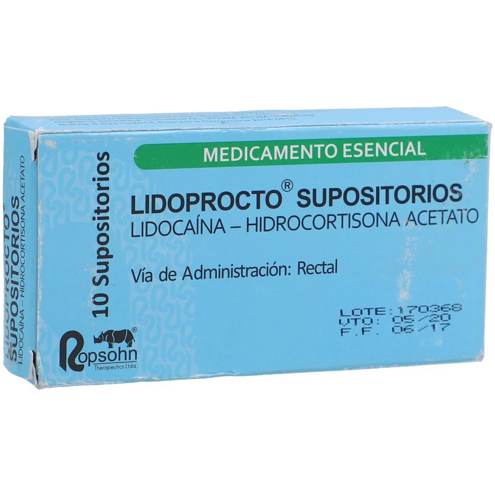 Lidoprocto Supositorios x 10unds