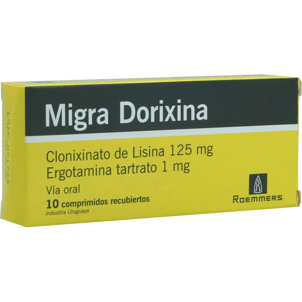 Migradorixina 125 mg x 10 tabletas
