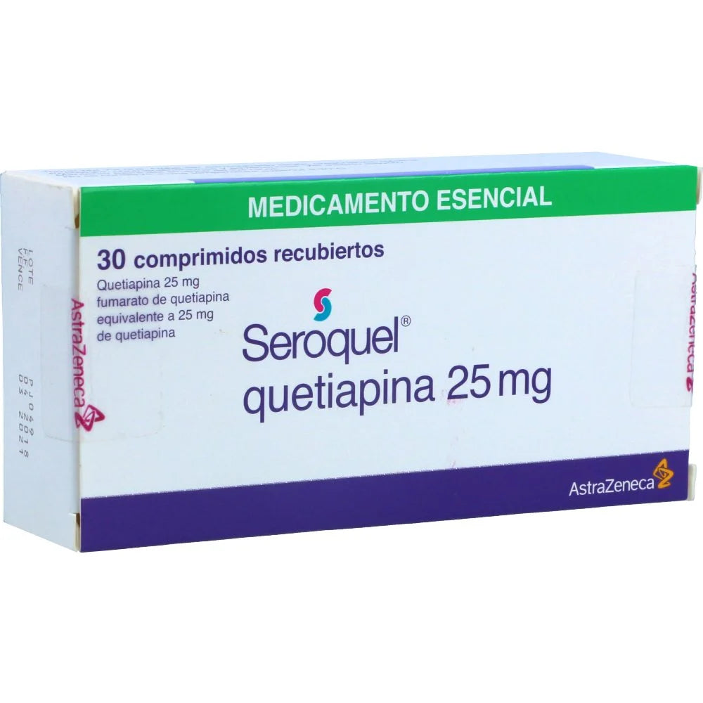 Seroquel 25 mg x 30 tabletas