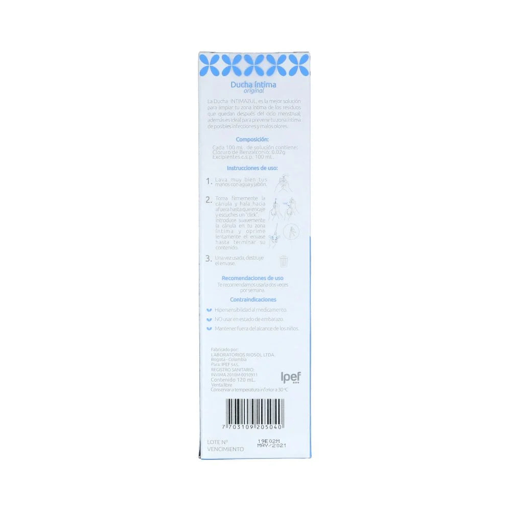 Ducha Vaginal Original Intima Azul