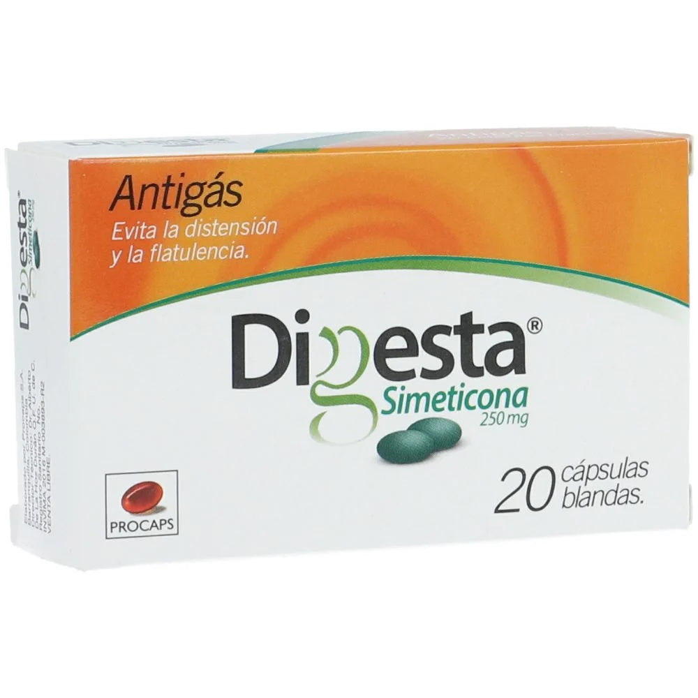 Digesta 250 mg x 20 cápsulas