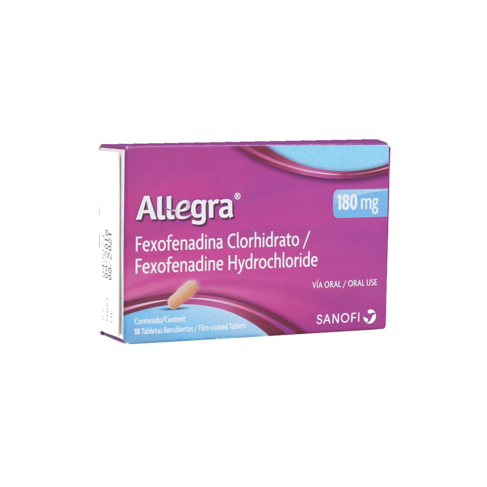 Allegra 180 mg x 10 tabletas