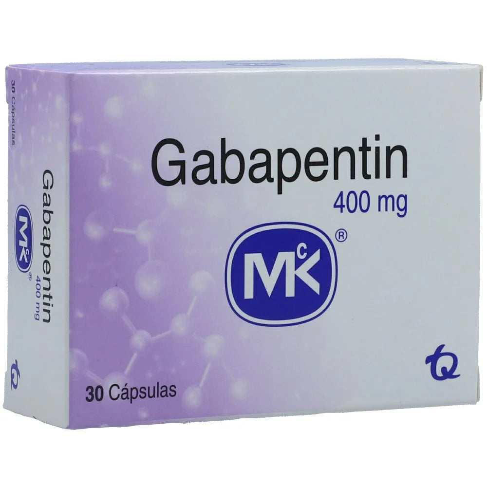 Gabapentin 400 mg x 30 cápsulas (MK)