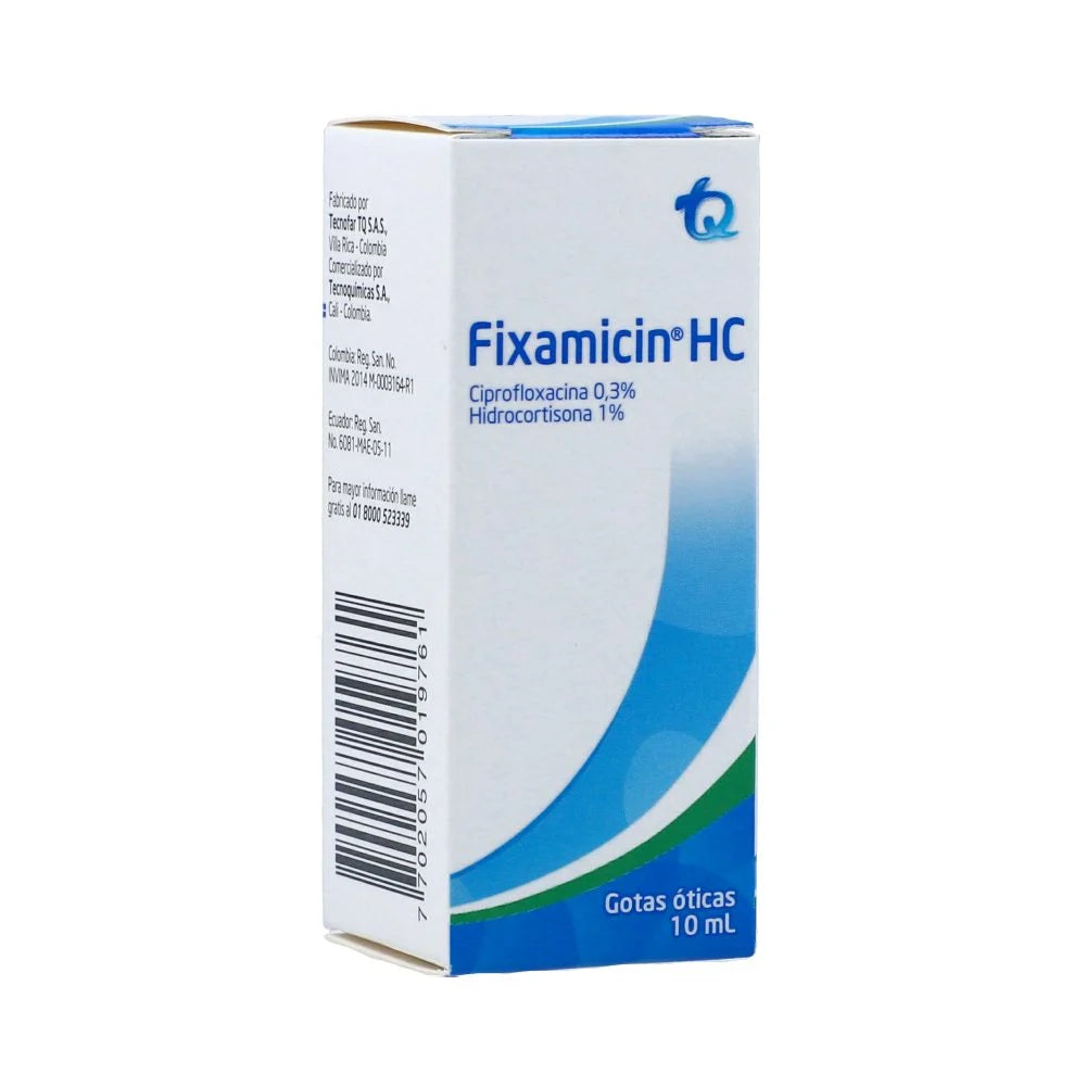 Fixamicin HC solución ótica x 10 ml