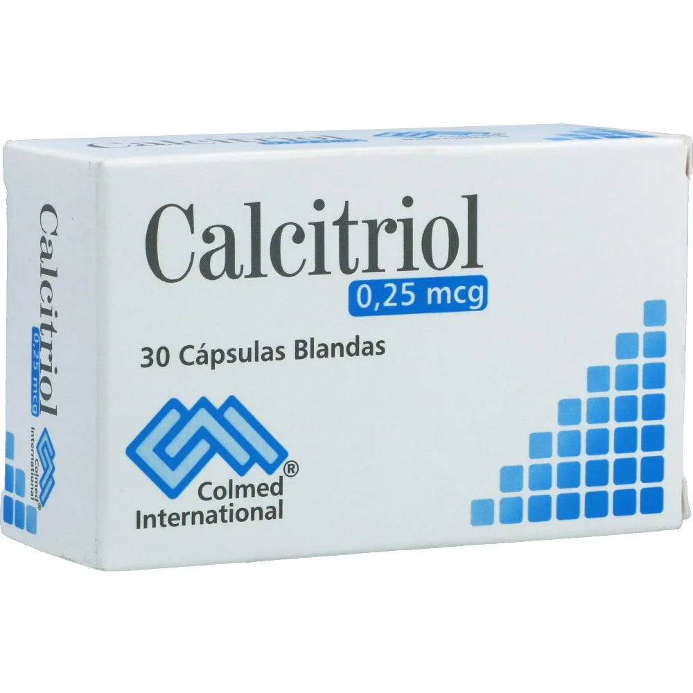 Calcitriol 0.25 mcg x 30 cápsulas (Colmed)