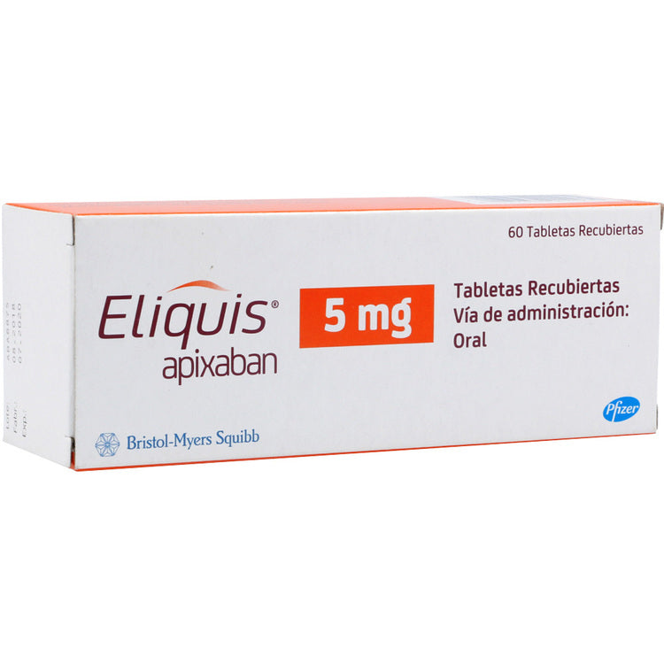 Eliquis 5 mg x 60 tabletas