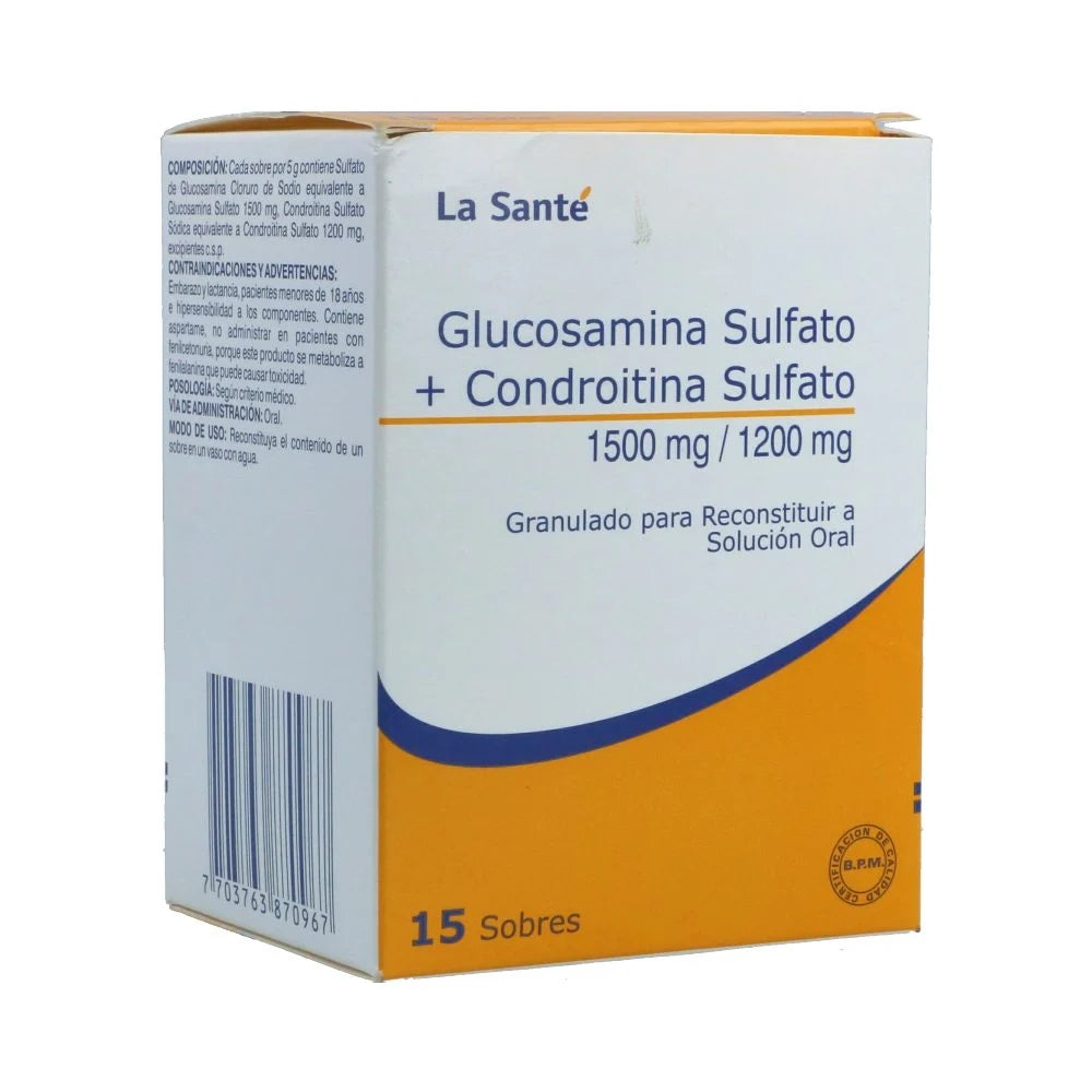 Glucosamina Condroitina x 15 sobres (La Sante)