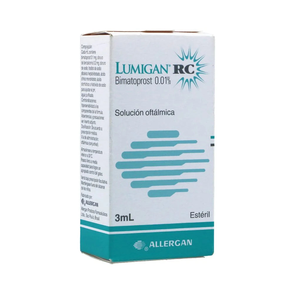 Lumigan RC 0.01% solución oftálmica x 3 ml