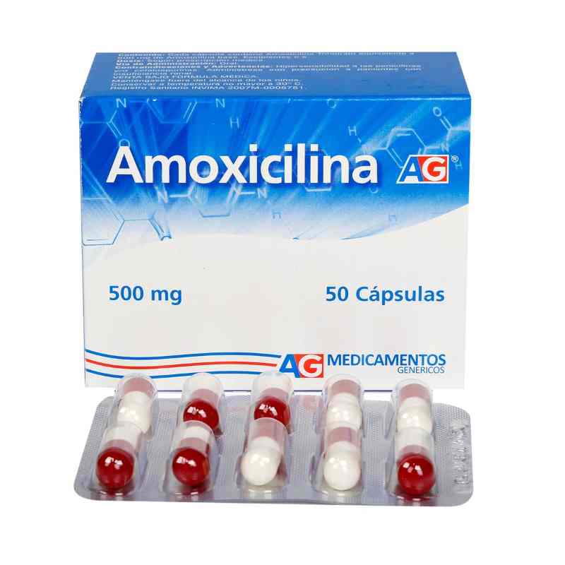 Amoxicilina 500 mg x 50 cápsulas (AG)