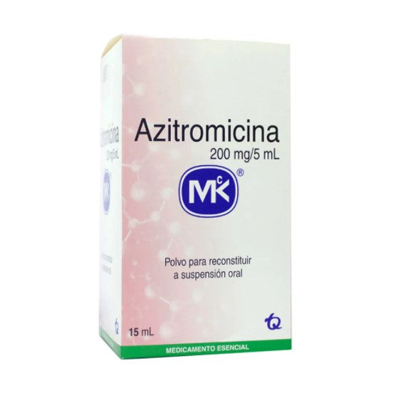 Azitromicina 200mg suspensión x 15 ml (MK)