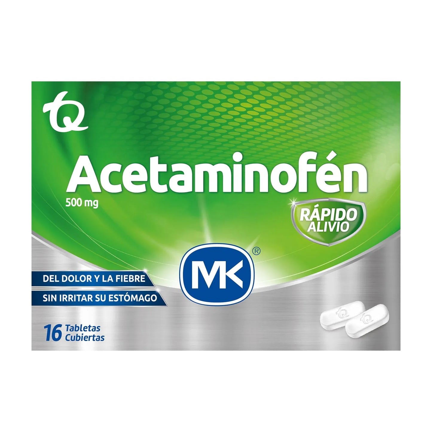 Acetaminofen 500 mg x 100 tabletas (MK)