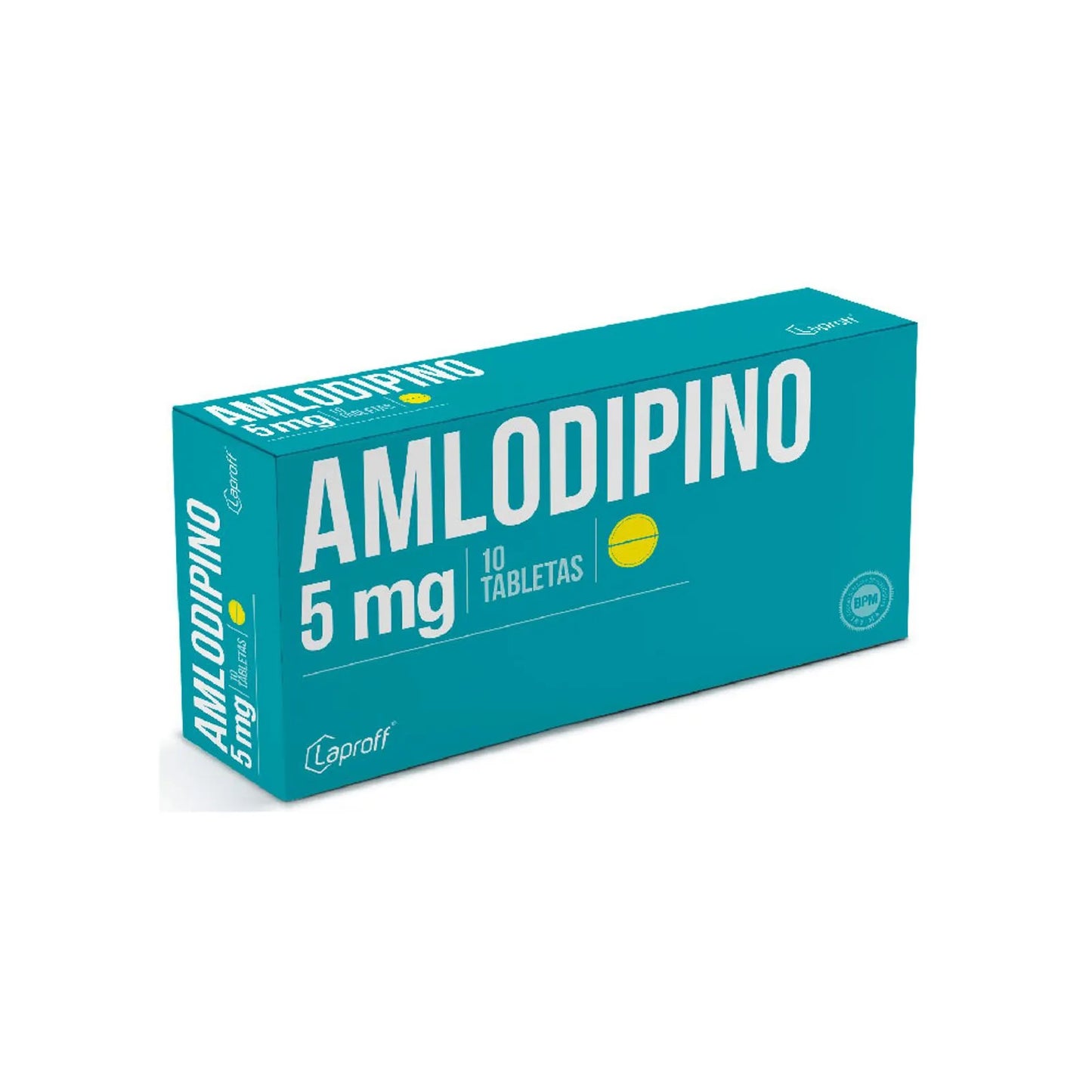 Amlodipino 5 mg x 10 tabletas (Laproff)