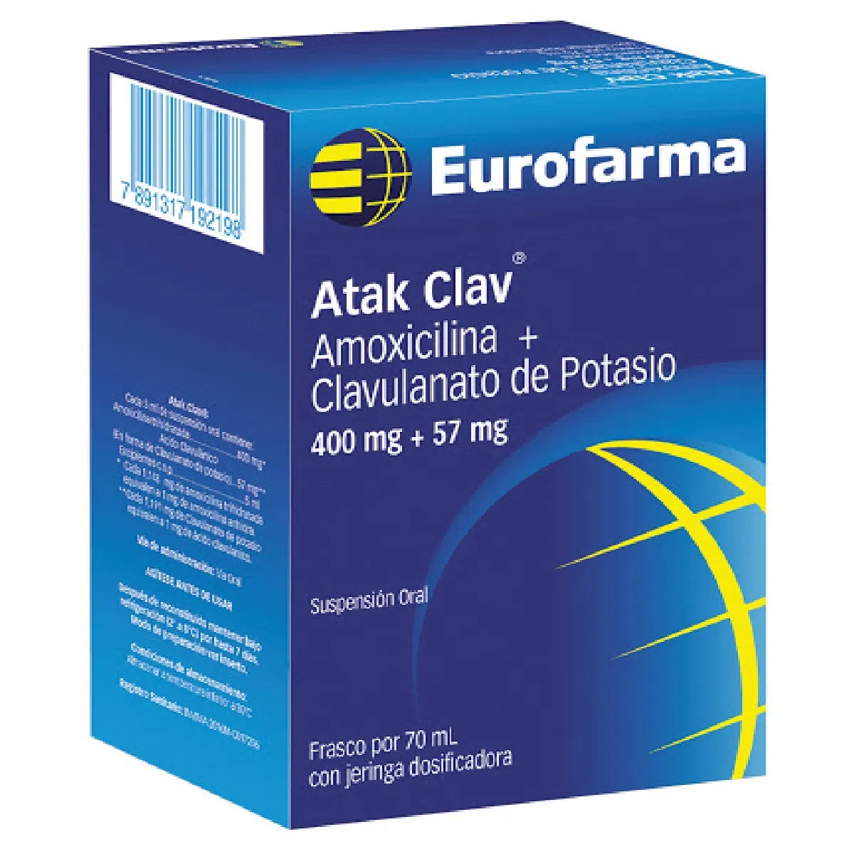 Amoxicilina + Clavulanato de potasio 400mg/57mg