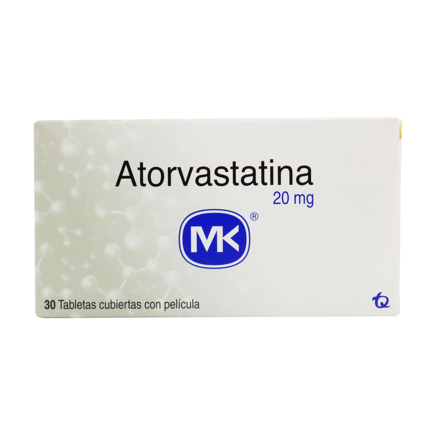 Atorvastatina 20 mg x 30 tabletas (MK)