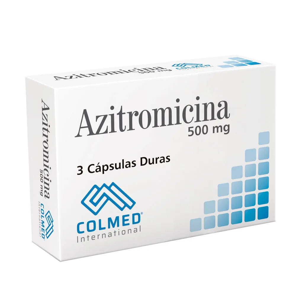 Azitromicina 500 mg x 3 cápsulas (Colmed)