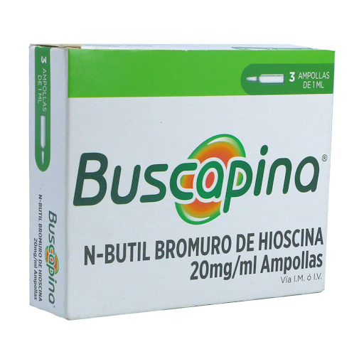 Buscapina 20 mg/1 ml x 3 ampollas