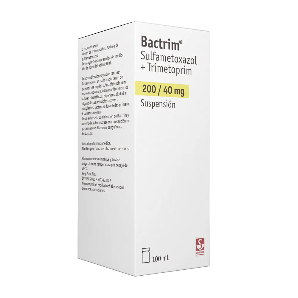 Bactrim 40/200 mg suspensión x 100 ml