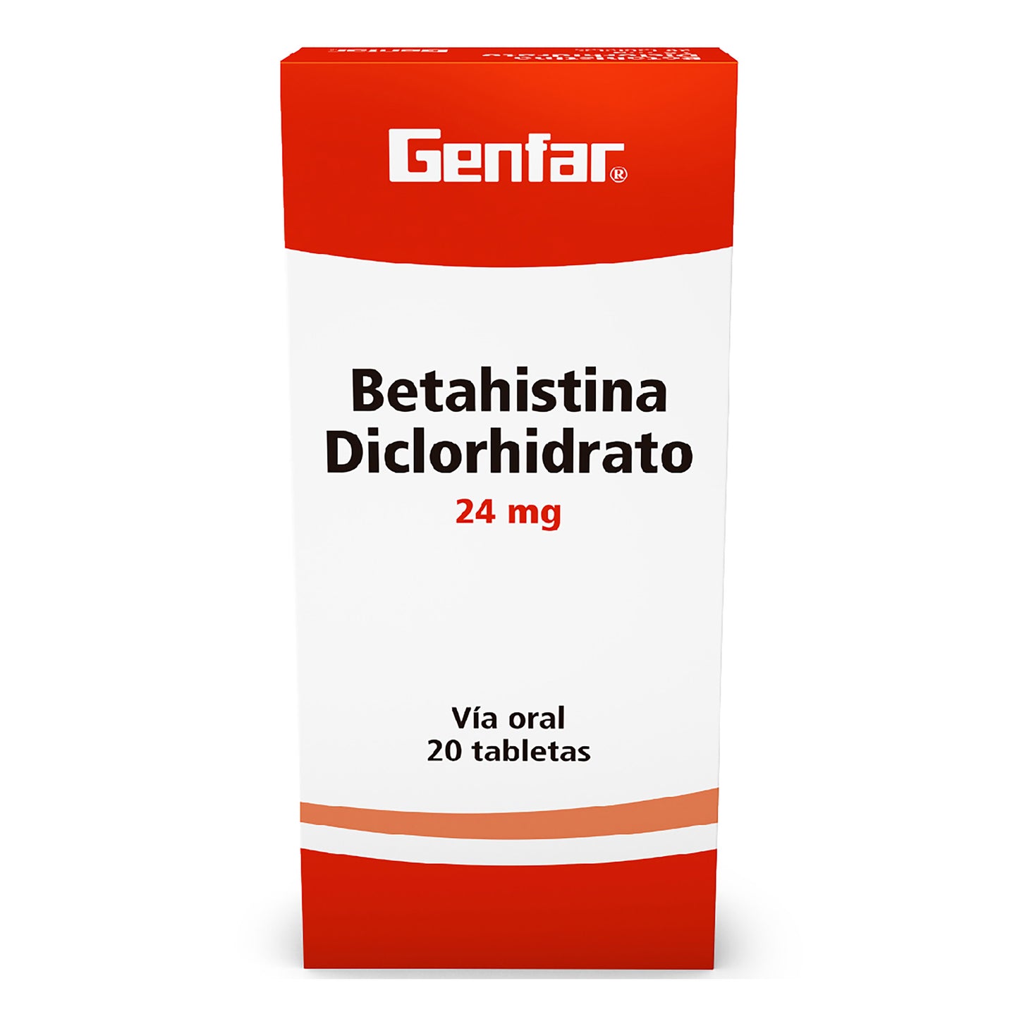 Betahistina 24 mg x 20 tabletas (Genfar)