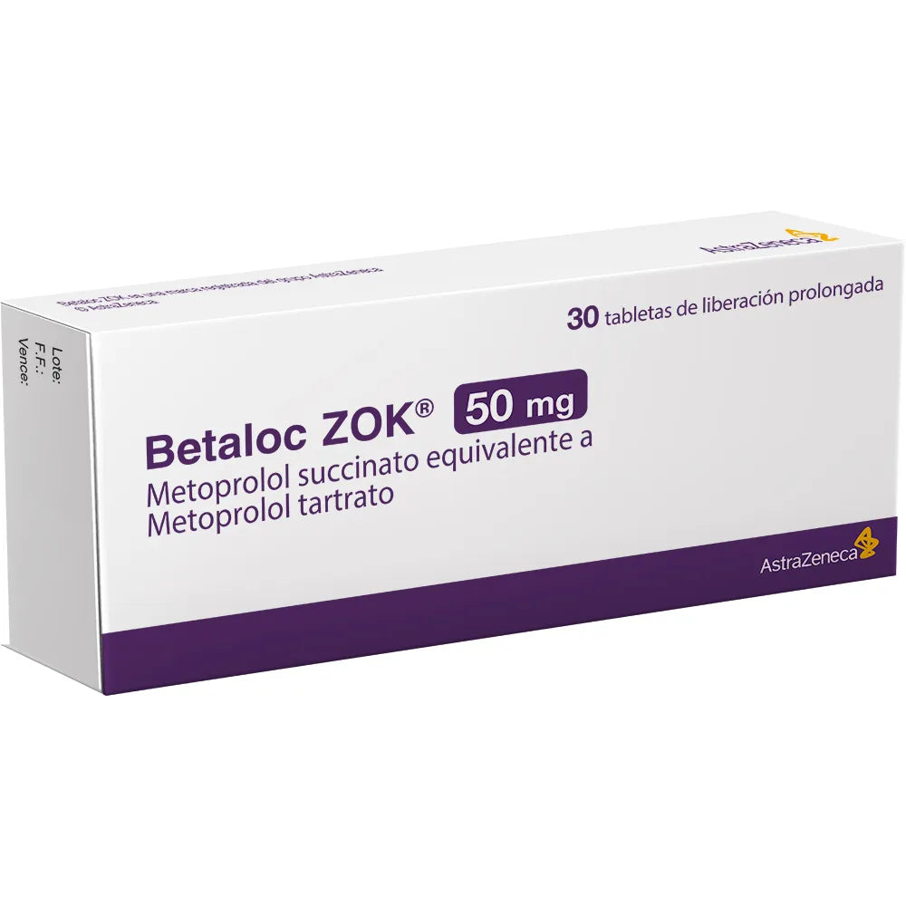 Betaloc Zok 50 mg x 30 tabletas