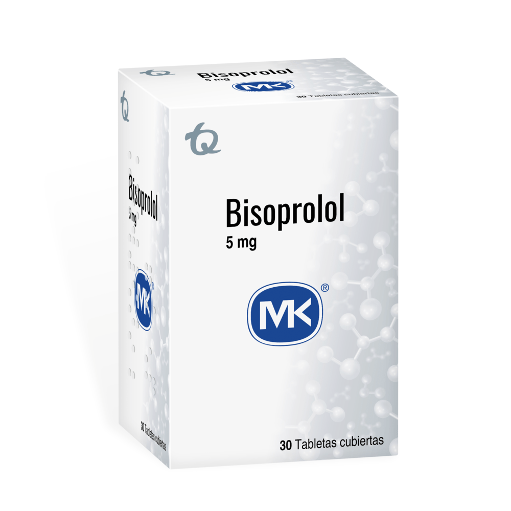 Bisoprolol 5 mg x 30 tabletas (MK)