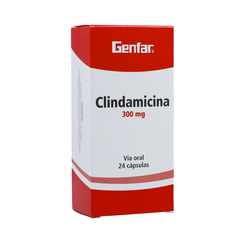 Clindamicina 300 mg x 24 cápsulas (Genfar)