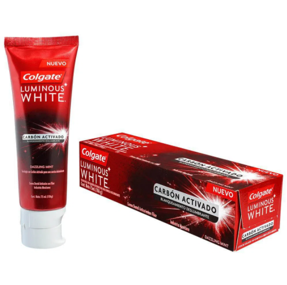 Crema Colgate Luminous White Carbón x 75 ml