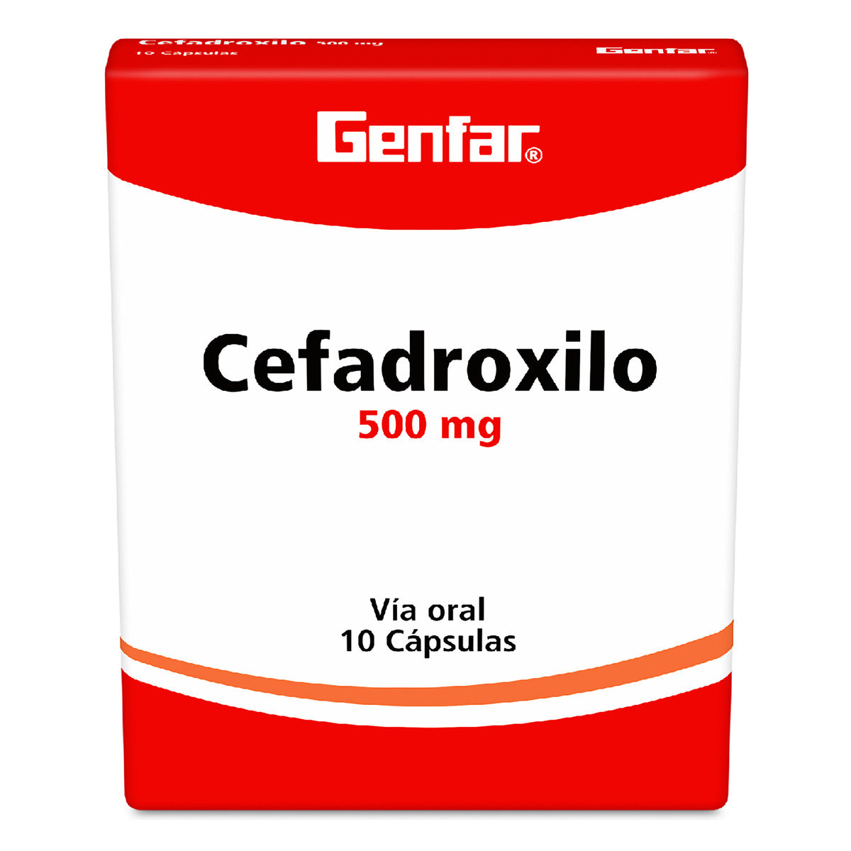 Cefadroxilo 500 mg x 10 cápsulas (Genfar)