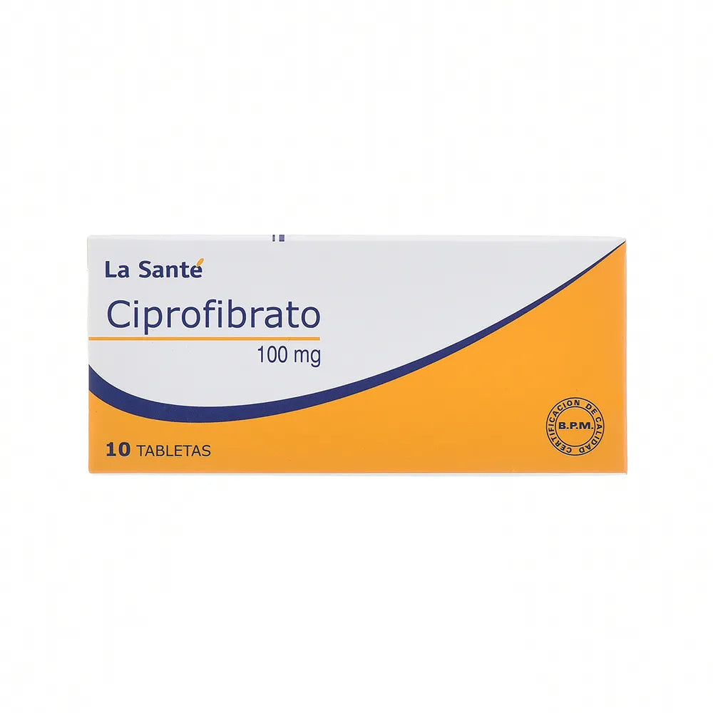 Ciprofibrato x 100 mg x 10 tabletas (La Sante)