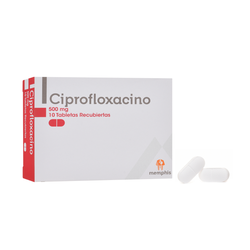 Ciprofloxacino 500 mg x 10 tabletas (Memphis)