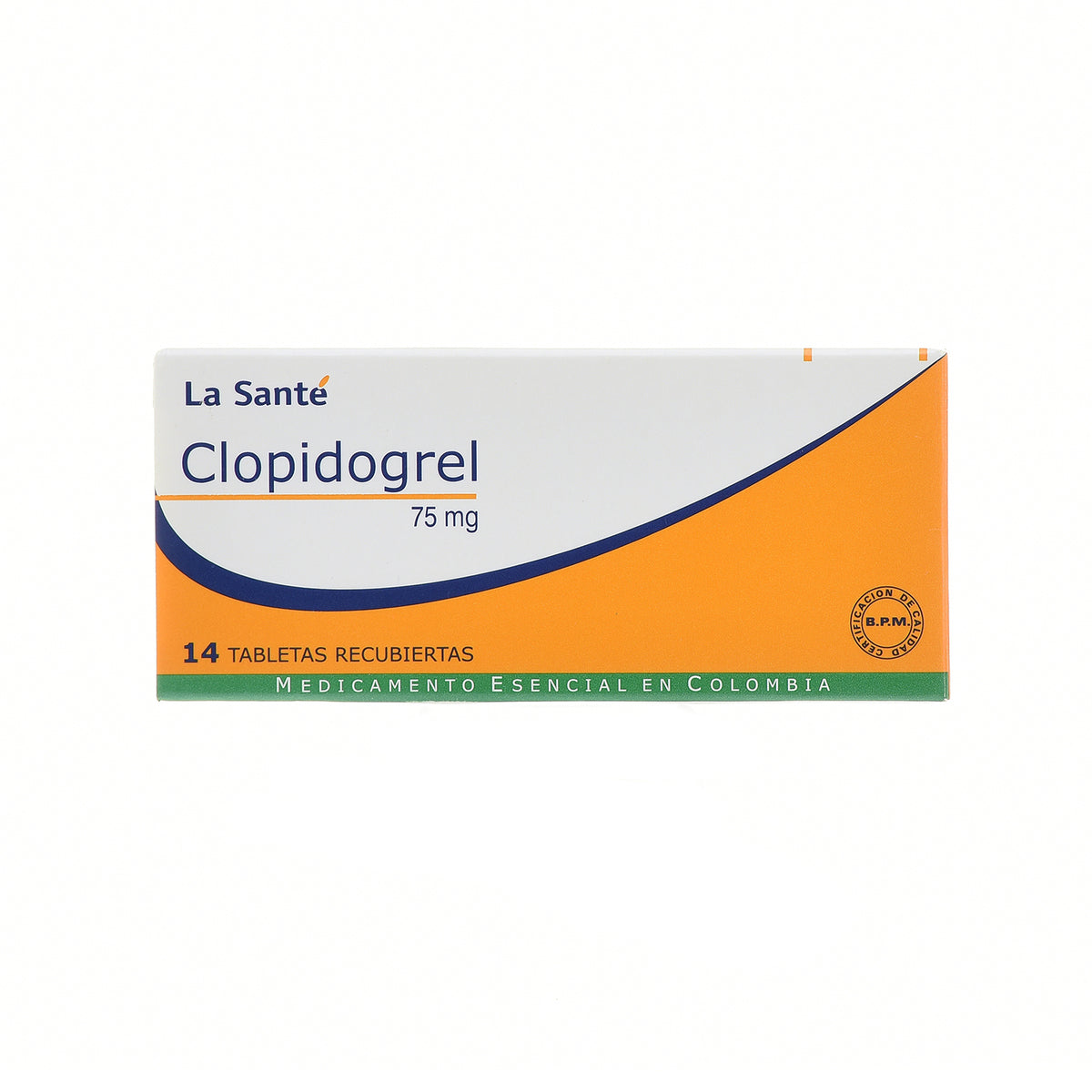 Clopidogrel 75 mg x 14 tabletas (La Sante)
