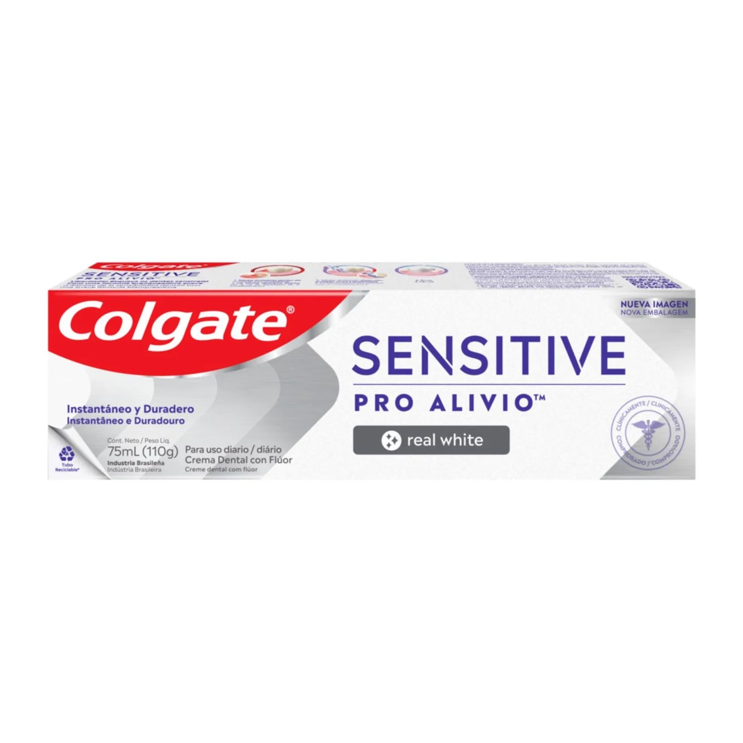 Crema Colgate Sensitive Pro Alivio Real White x 110 gramos