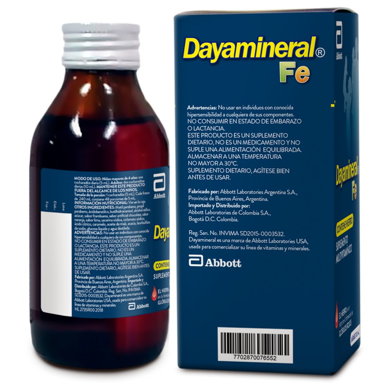 Dayamineral Fe jarabe x 240 ml