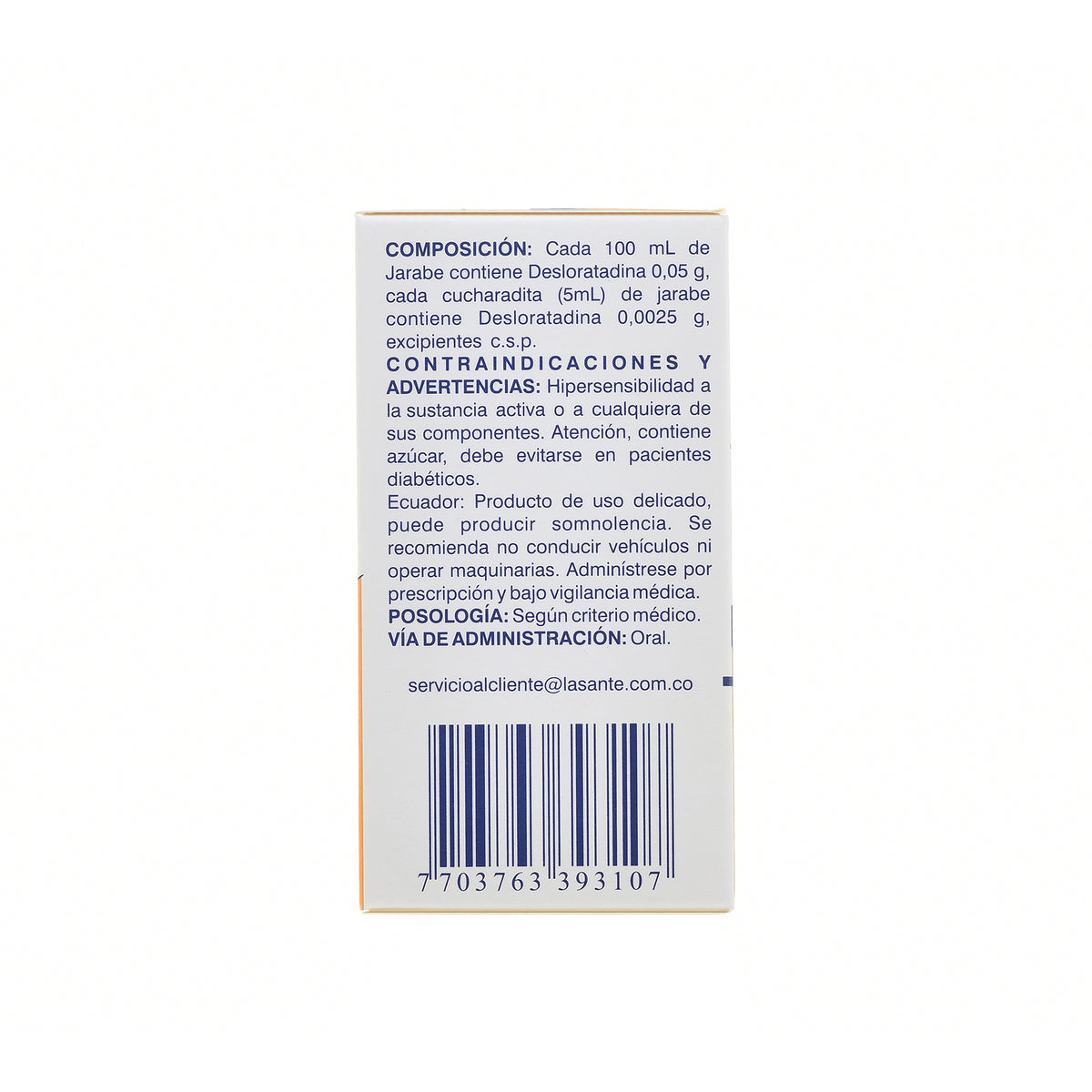Desloratadina jarabe x 60 ml (La Sante)
