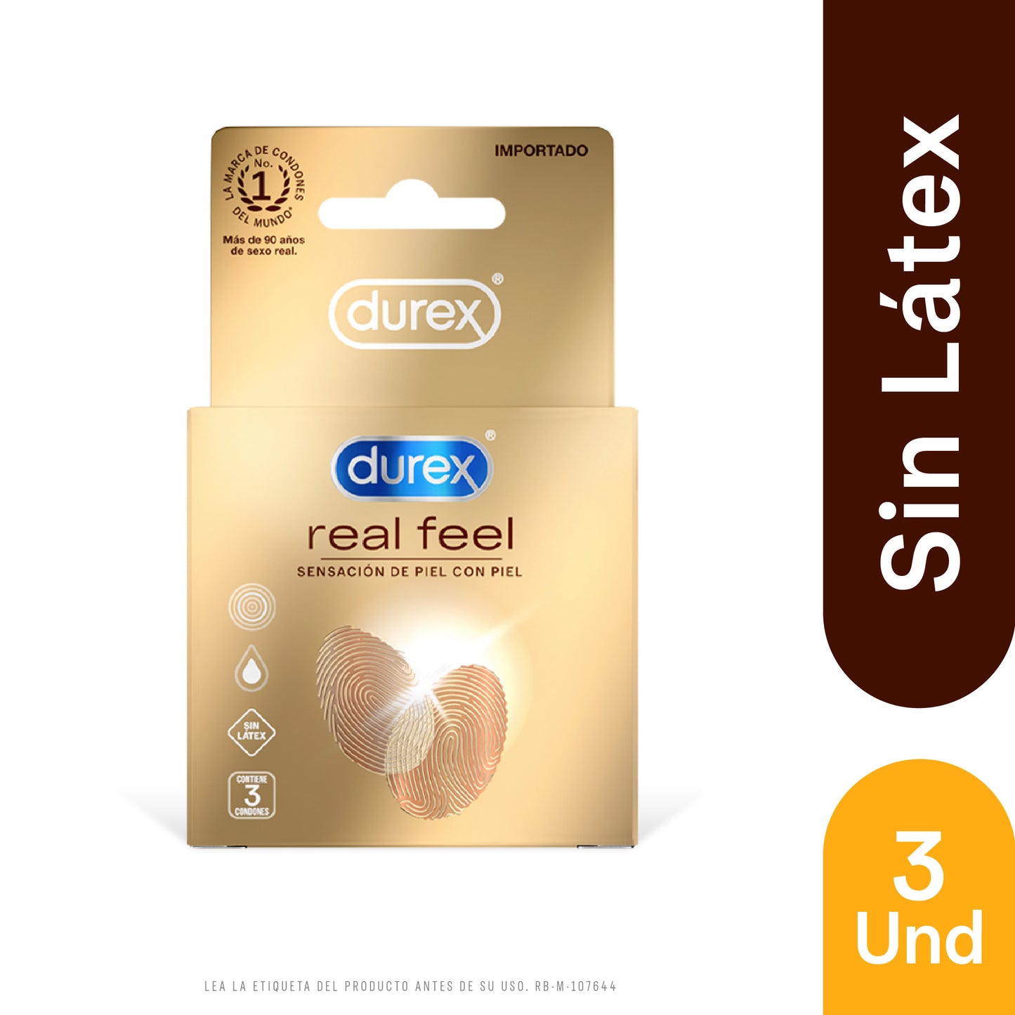 Preservativo Durex Real Feel x 3 Unidades