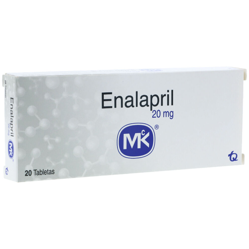 Enalapril 20 mg x 30 tabletas (MK)