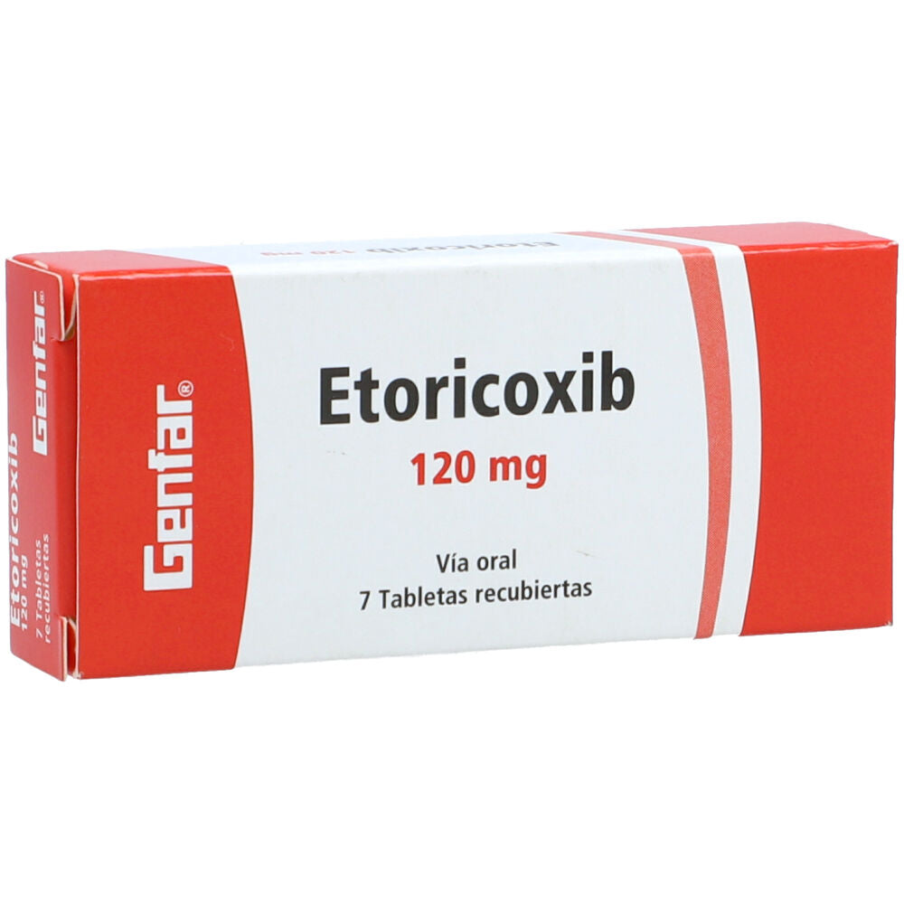 Etoricoxib 120 mg x 7 tabletas (Genfar)