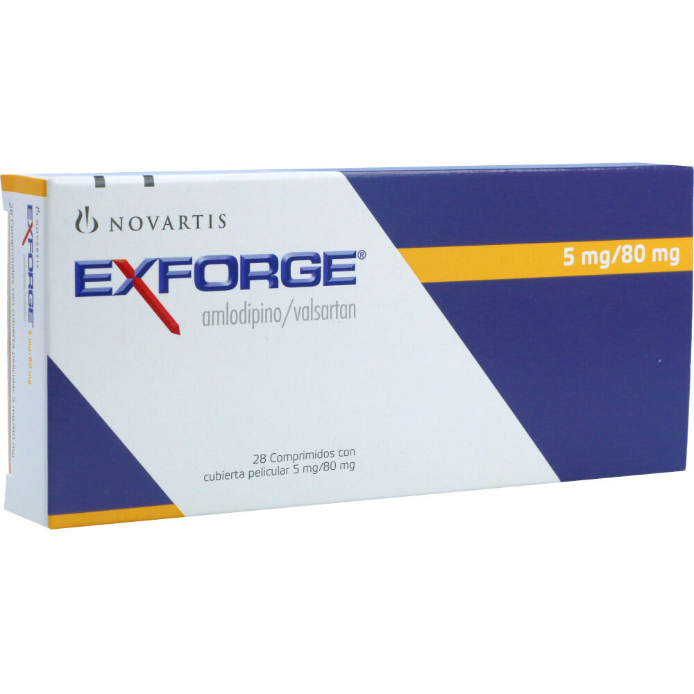 Exforge 5/80 mg x 28 tabletas