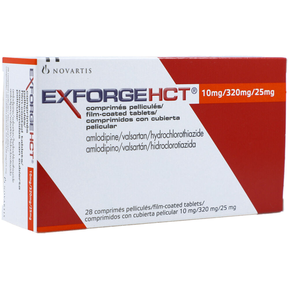 Exforge HCT 10/320/25 mg x 28 tabletas