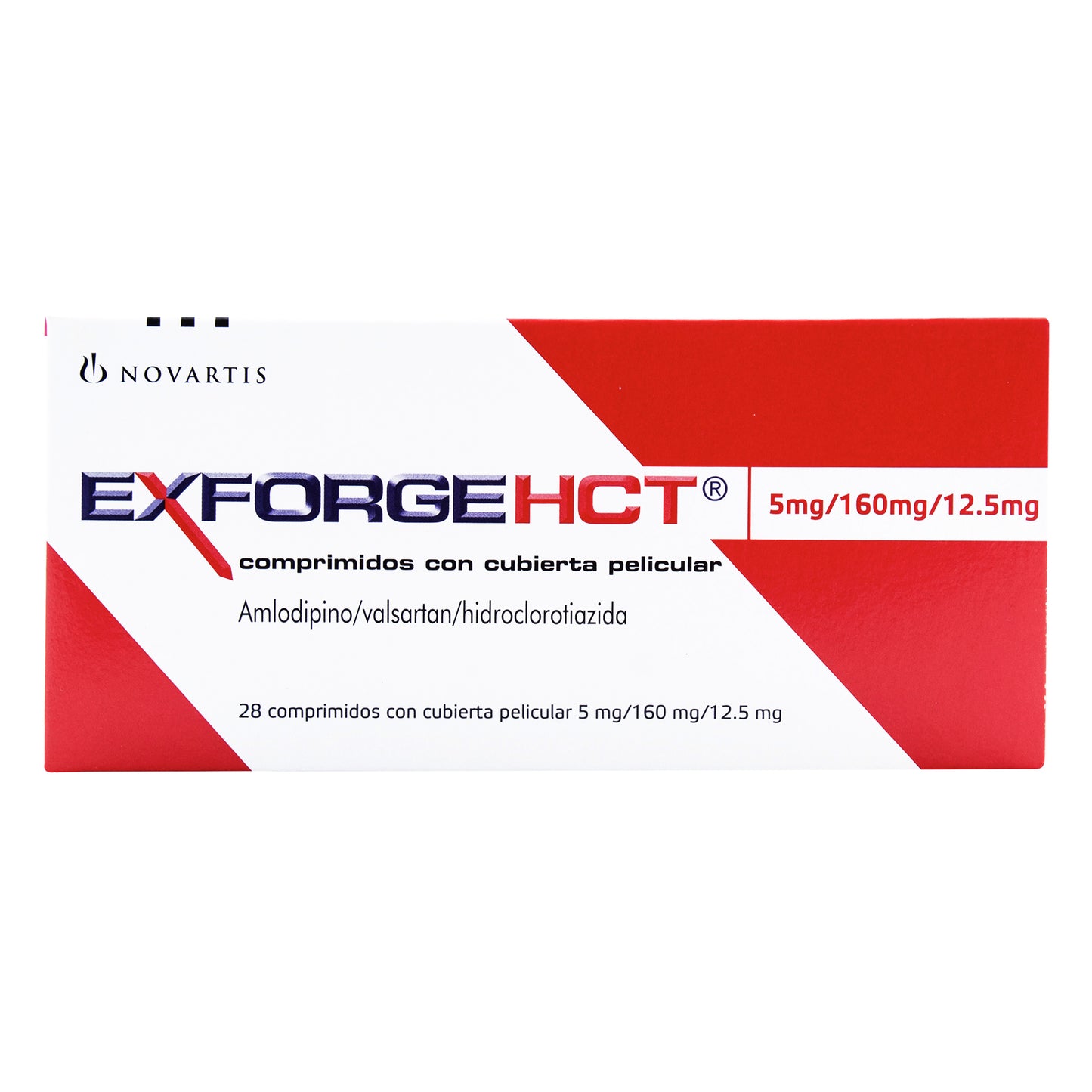 Exforge HCT 10/160/12.5mg x 28 tabletas