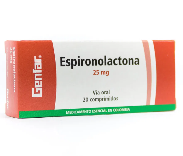 Espironolactona 25 mg x 20 tabletas (Genfar)