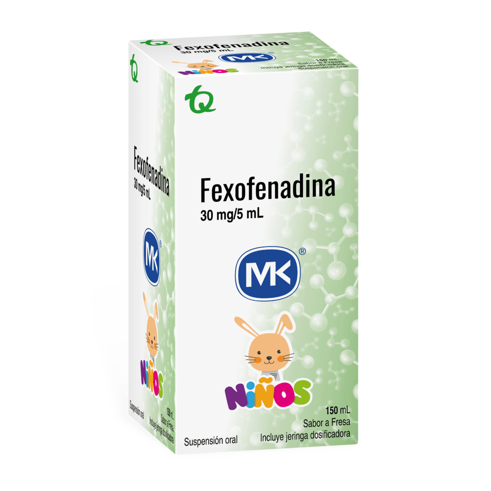 Fexofenadina 30 mg/5 ml jarabe x 150 ml (MK)